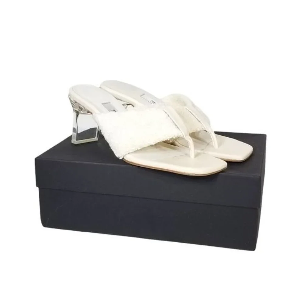 MIISTA London New In Box Carissa Sandal in Ivory Salt Towel Womens Size 9.5 - Picture 1 of 10